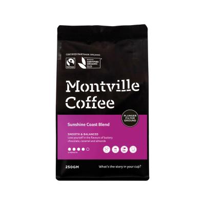 Montville Coffee Organic Sunshine Coast Blend Plunger Filter Ground 250g Montville Coffee Organic Sunshine Coast Blend Plunger Filter Ground 250g